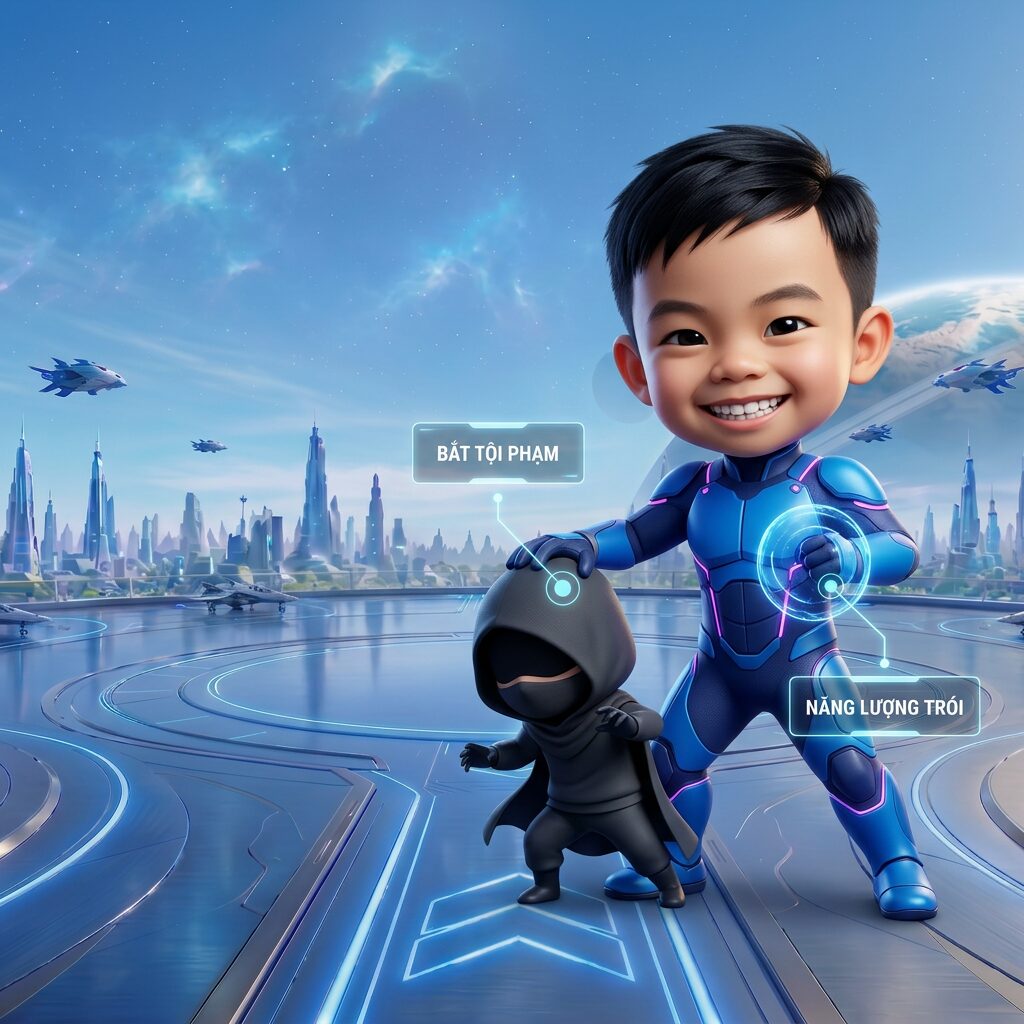 Tác phẩm "Ước mơ của Minh Phong" của Phong, Căn cứ Siêu Anh Hùng