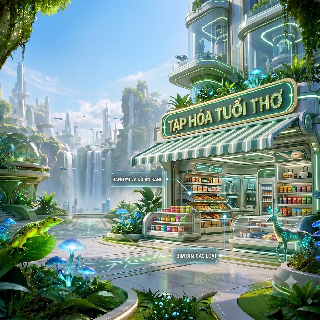 Tác phẩm "Tiệm tạp khóa của bẻ mít" của Khuemit, Căn cứ Thám Hiểm