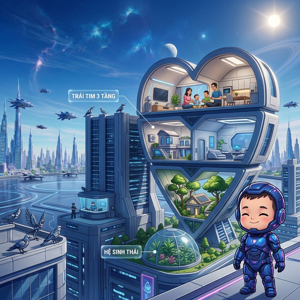 Tác phẩm "Gia đình hạnh phúc" của Siêu Robot Cuacua, Căn cứ Siêu Anh Hùng