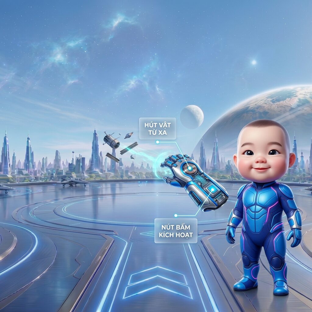 Tác phẩm "Chiếc găng tay kỳ diệu" của Quý khôi, Căn cứ Siêu Anh Hùng