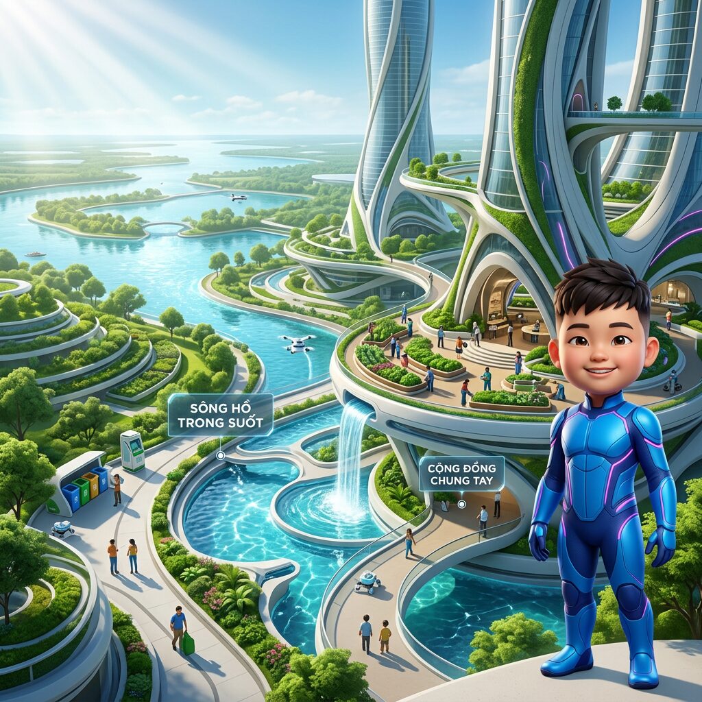 Tác phẩm "Cùng chung tay bảo vệ trái đất" của Vũ Đăng Khôi biệt danh cao thủ võ thuật, Căn cứ Siêu Anh Hùng