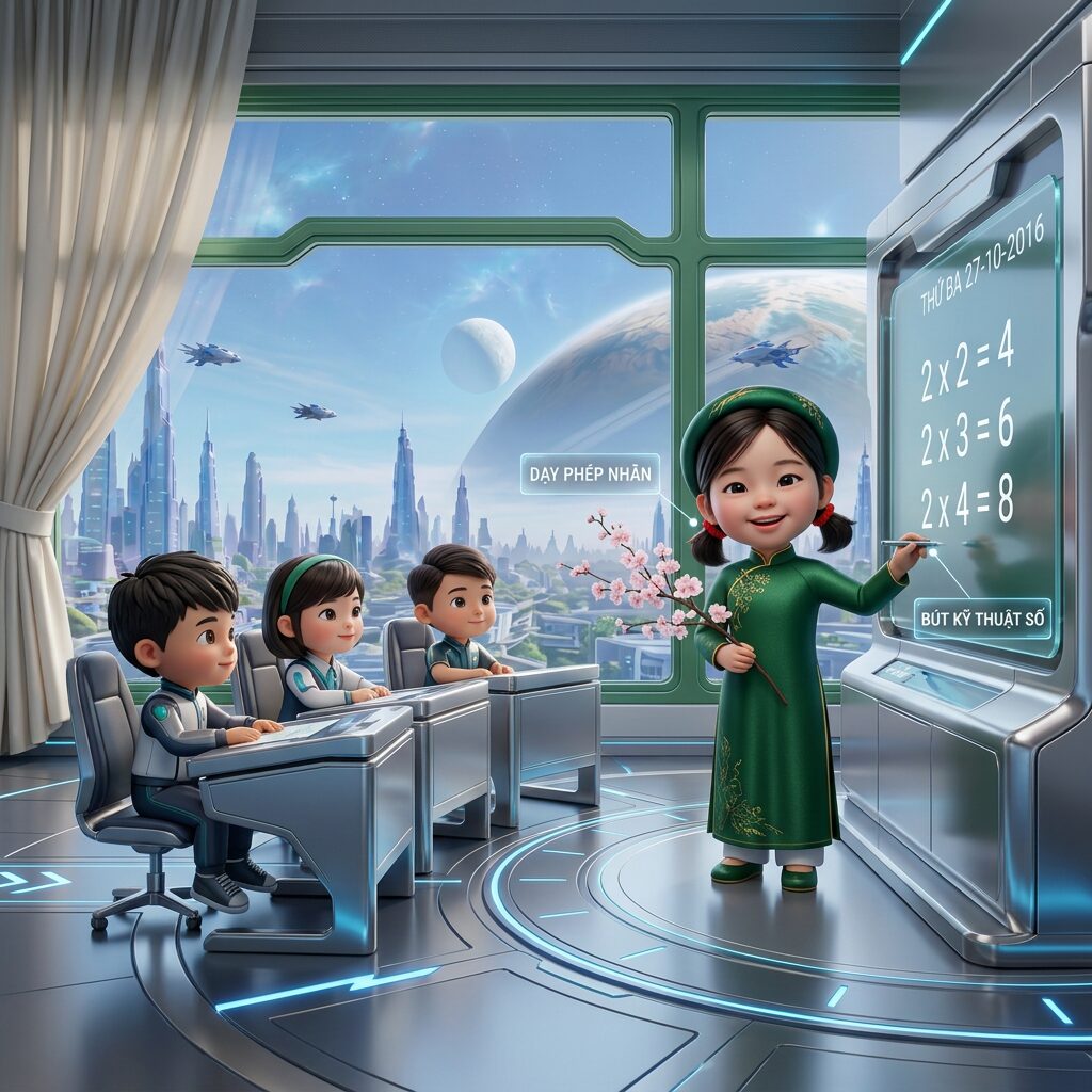 Tác phẩm "Cô giáo tương lai" của Ngô Mai Thúy Diễm, Căn cứ Siêu Anh Hùng