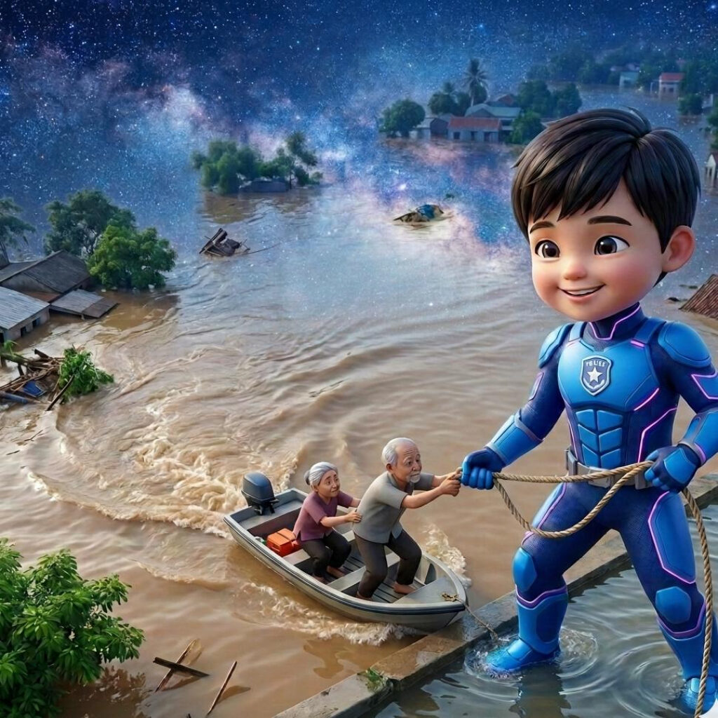 Tác phẩm "Công an ngầu" của Lê Nhật Minh, Căn cứ Siêu Anh Hùng