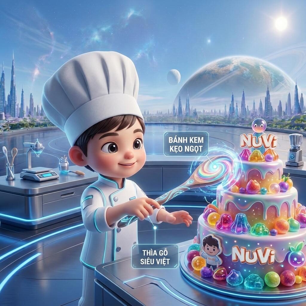 Tác phẩm "Bếp Minh NUVI NGỌT NGÀO" của Bơ Minh, Căn cứ Siêu Anh Hùng
