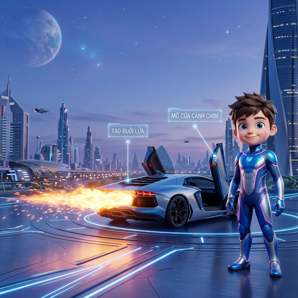 Tác phẩm "một ngày ở Dubai" của Hoàng Đức Thịnh, Căn cứ Siêu Anh Hùng