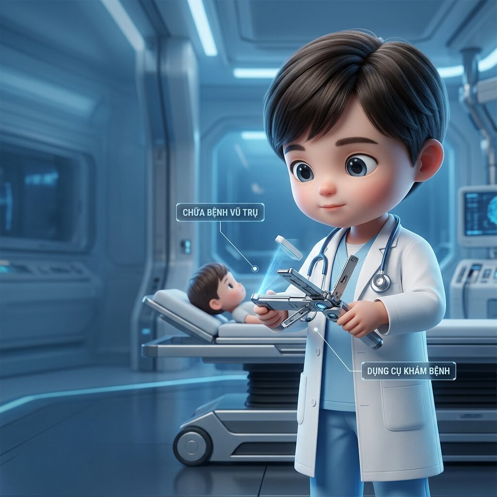 Tác phẩm "Bác sĩ vui vẻ" của Hiếu, Căn cứ Siêu Anh Hùng