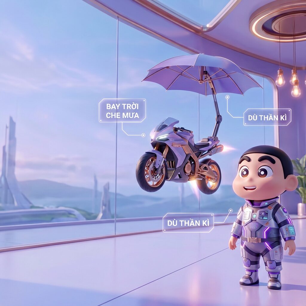 Tác phẩm "chiếc xe có dù che mưa" của Bí Bo, Căn cứ Sáng Tạo