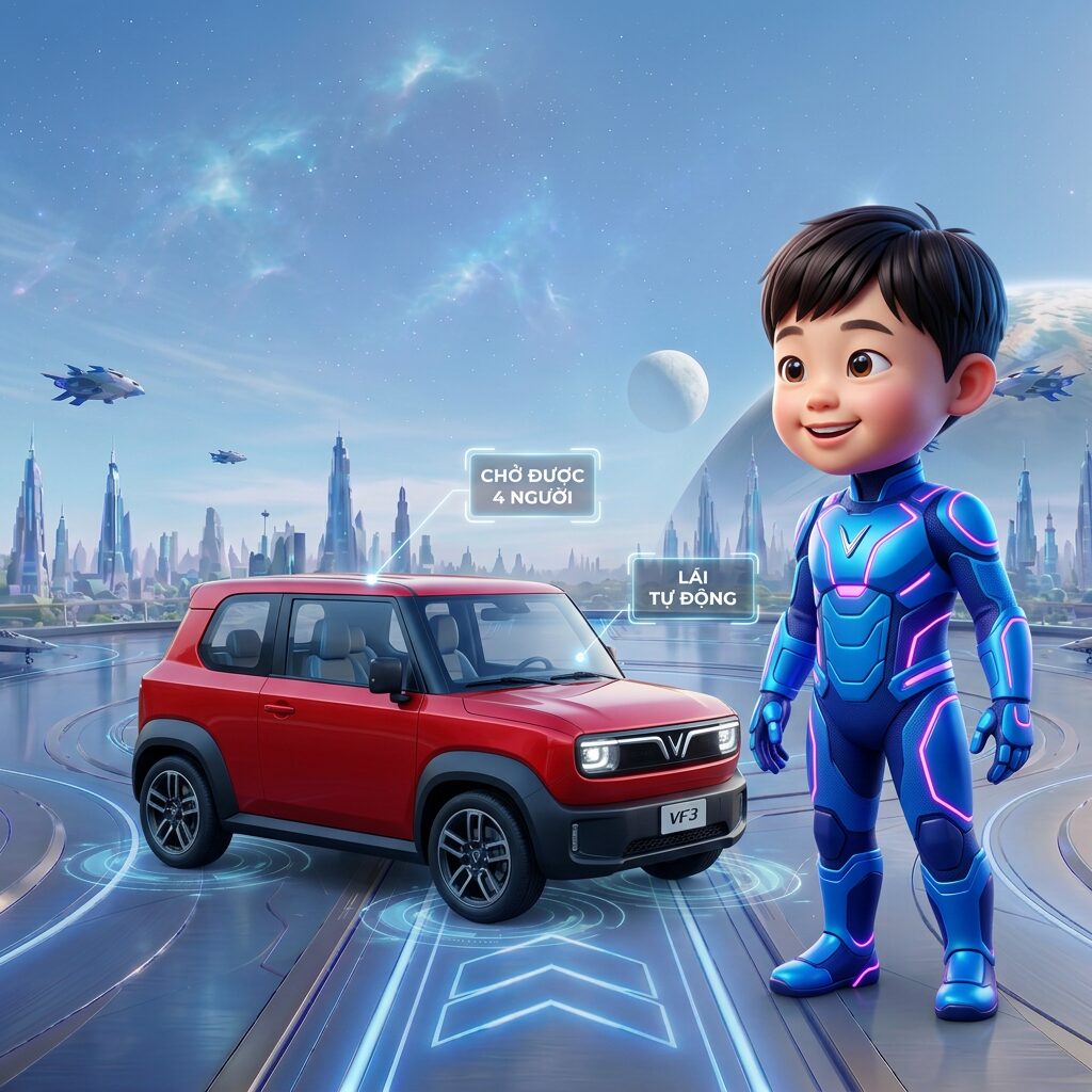 Tác phẩm "Vf3 siêu xe" của Phan Mạnh Trường, Căn cứ Siêu Anh Hùng