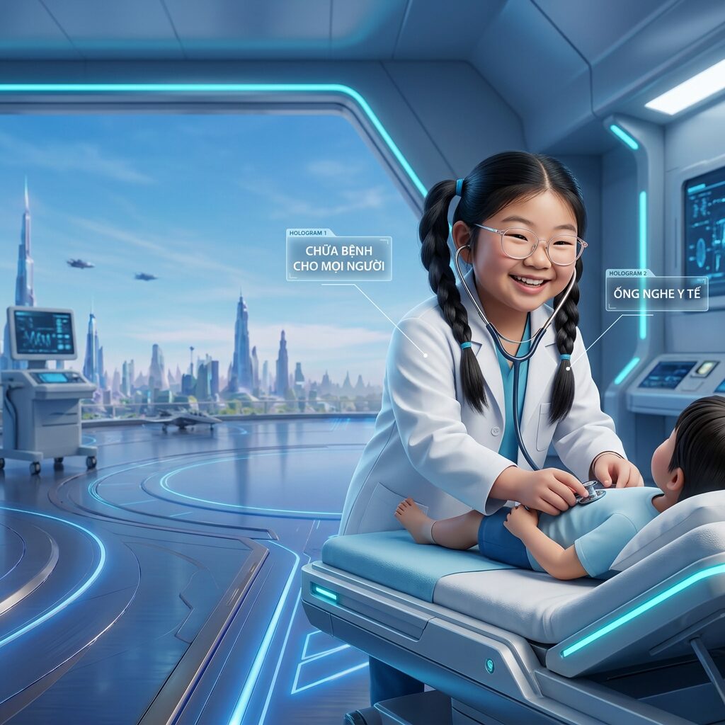 Tác phẩm "Vì một thế giới khỏe mạnh!" của Lê Nguyễn Anh Thư, Căn cứ Siêu Anh Hùng